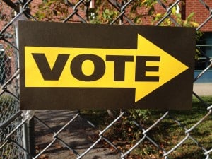 vote sign