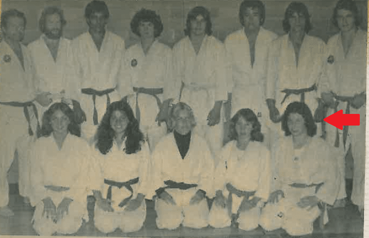 Policy Director, Micheal Vonn, with her judo club, back in the feathered bangs era.