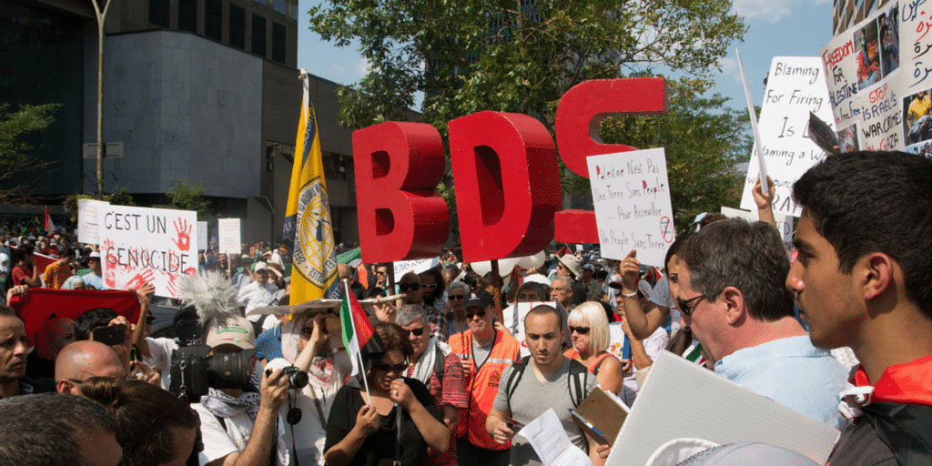 BDS Protest in Montreal