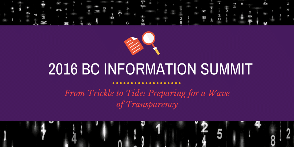 2016 BC INFORMATION SUMMIT