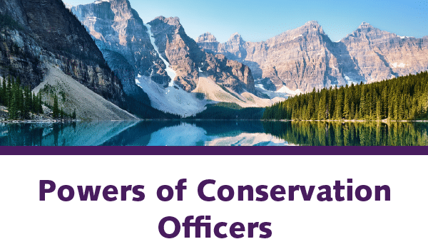 Powers of Conservation Officers