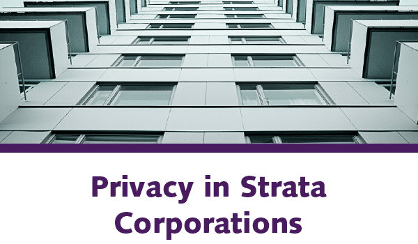 Privacy in Strata Corporations