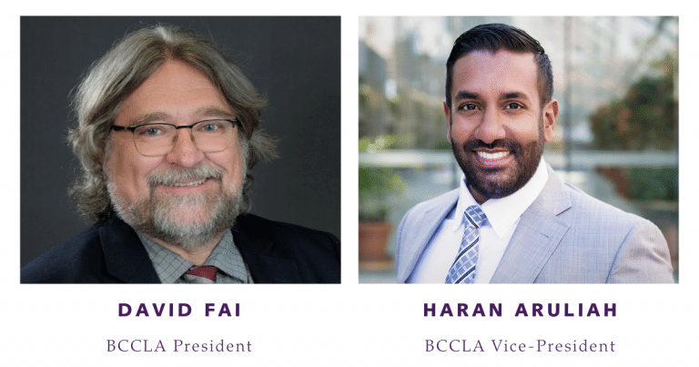 An Announcement from the BCCLA’s new President and Vice President - BC ...